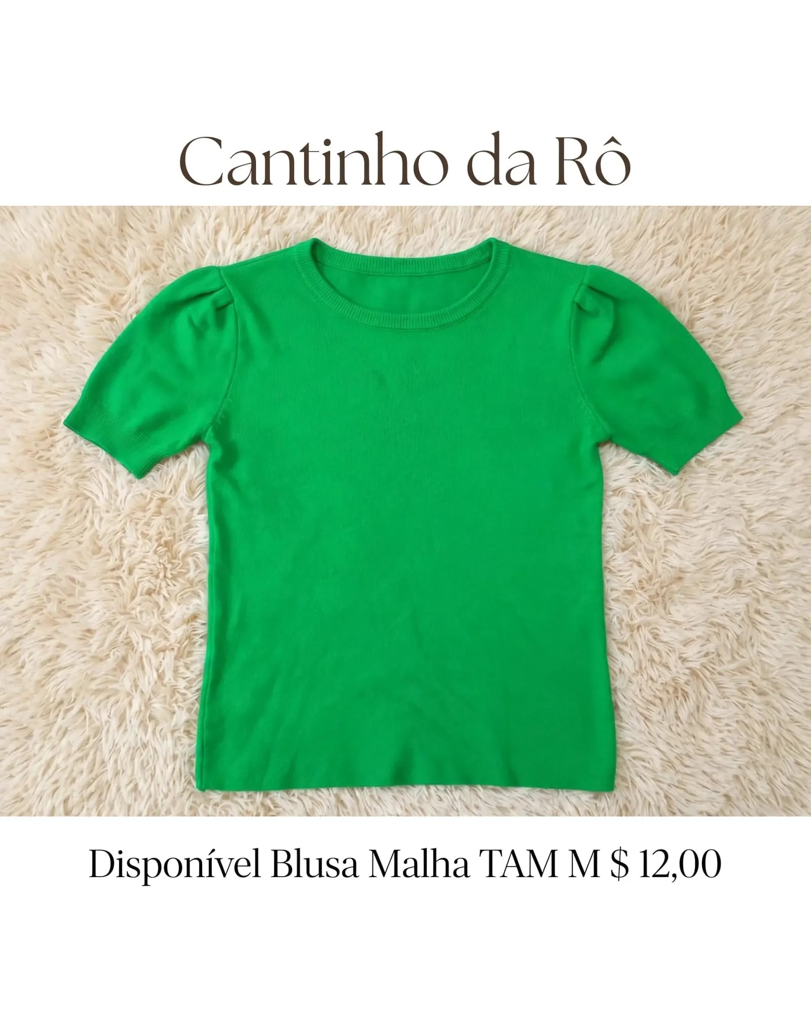 Blusa de malha verde, foto 1 de 1