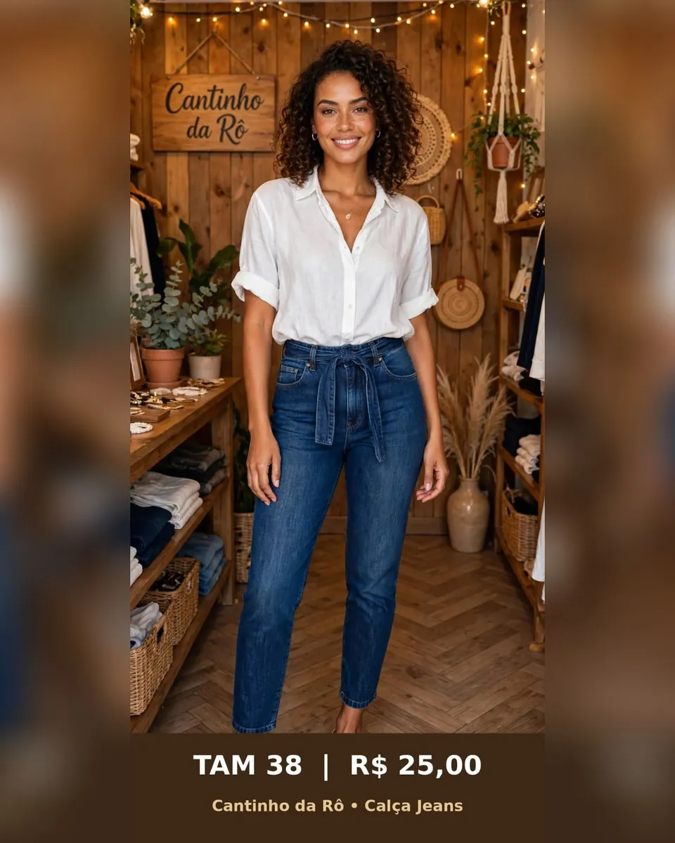 Calça jeans escura, foto 1 de 1
