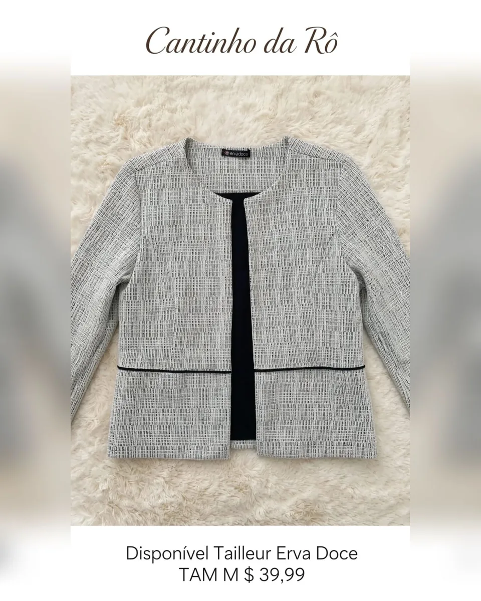 Tailleur Erva Doce, tamanho M