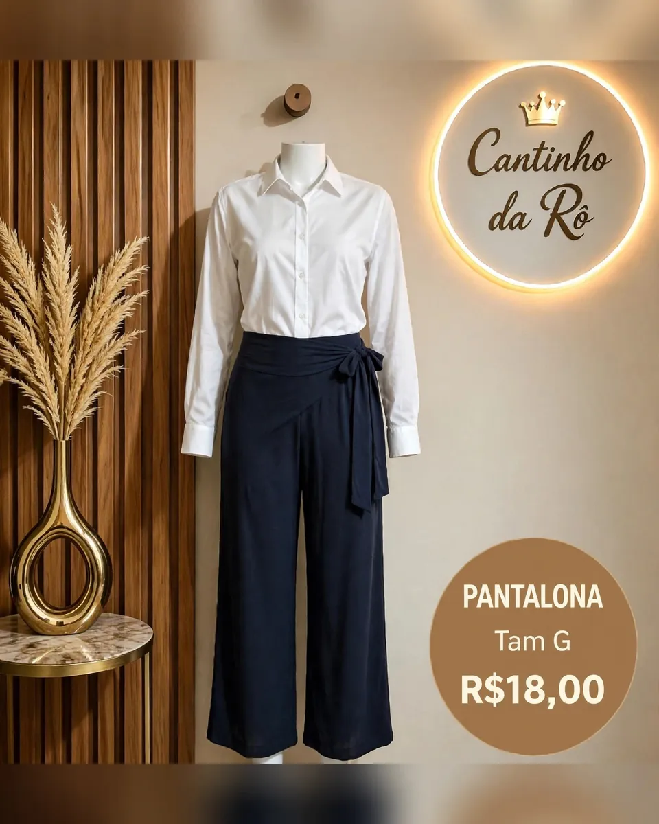Pantalona azul-marinho, foto 1 de 1