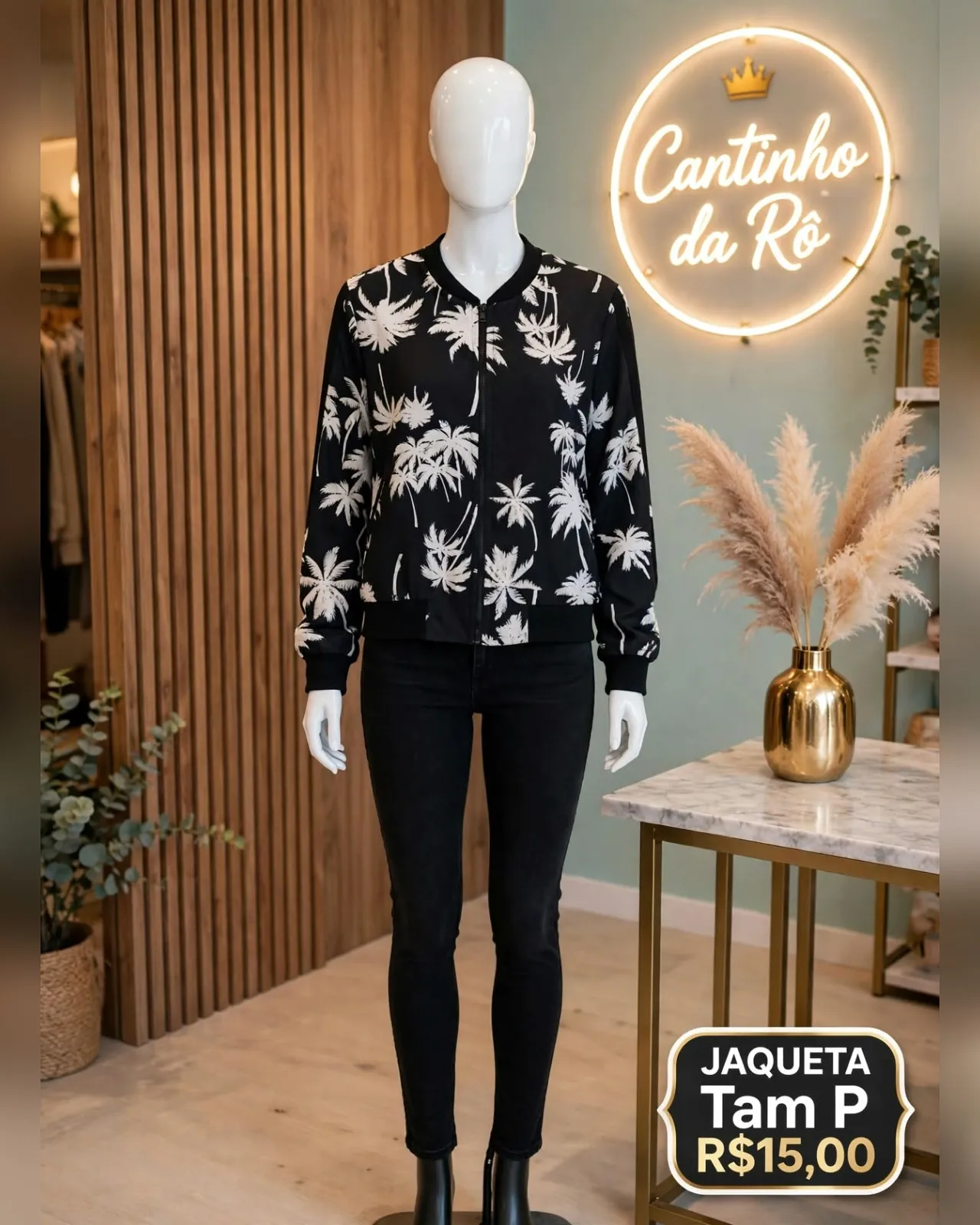Jaqueta bomber de coqueiros, foto 1 de 1