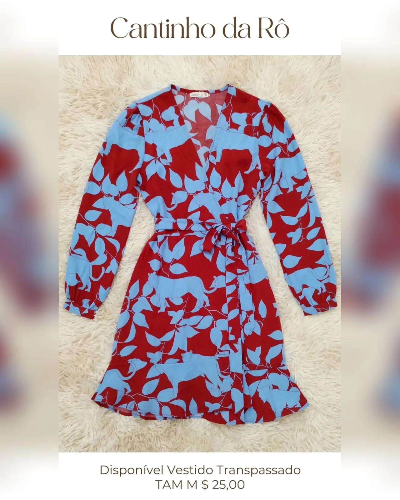 Vestido transpassado, foto 1 de 1