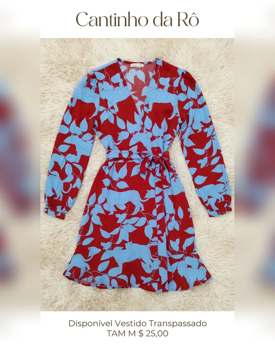 Vestido transpassado, foto 1 de 1