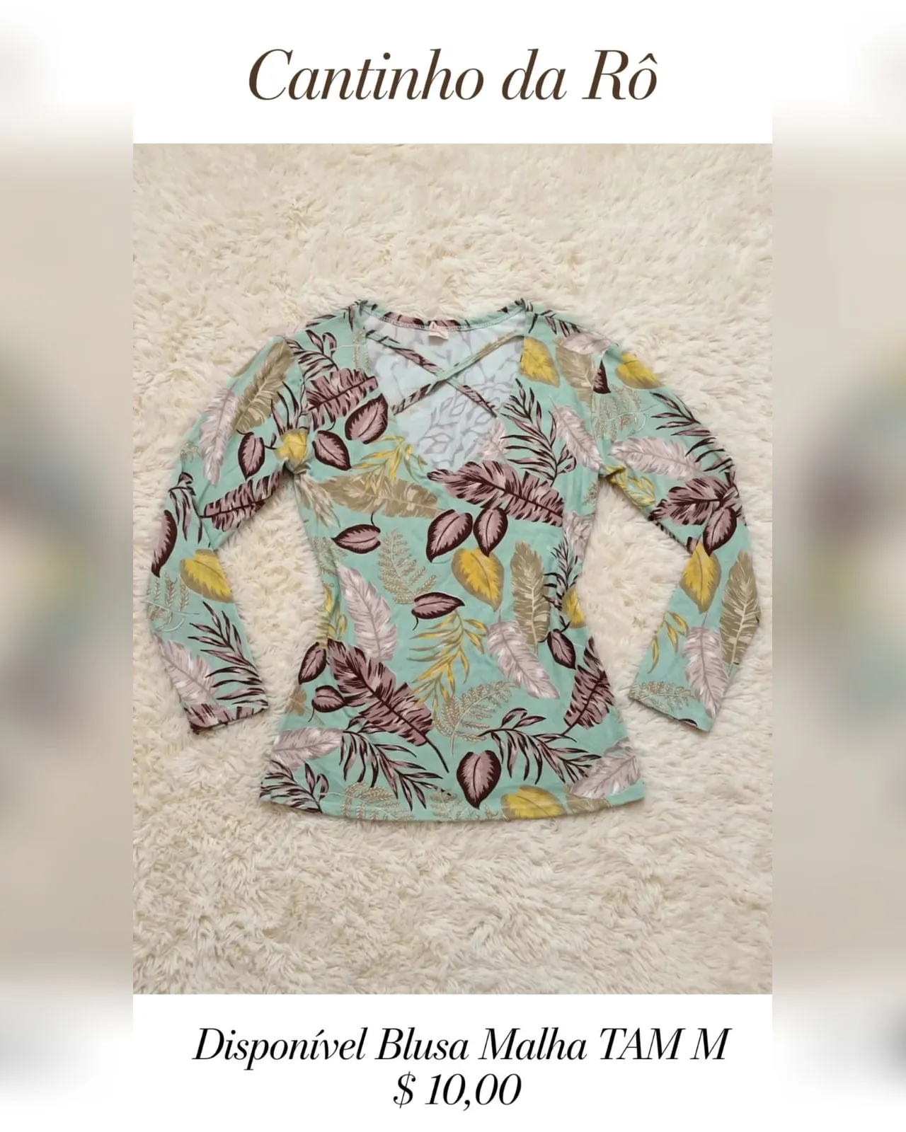 Blusa de malha estampada, foto 1 de 1