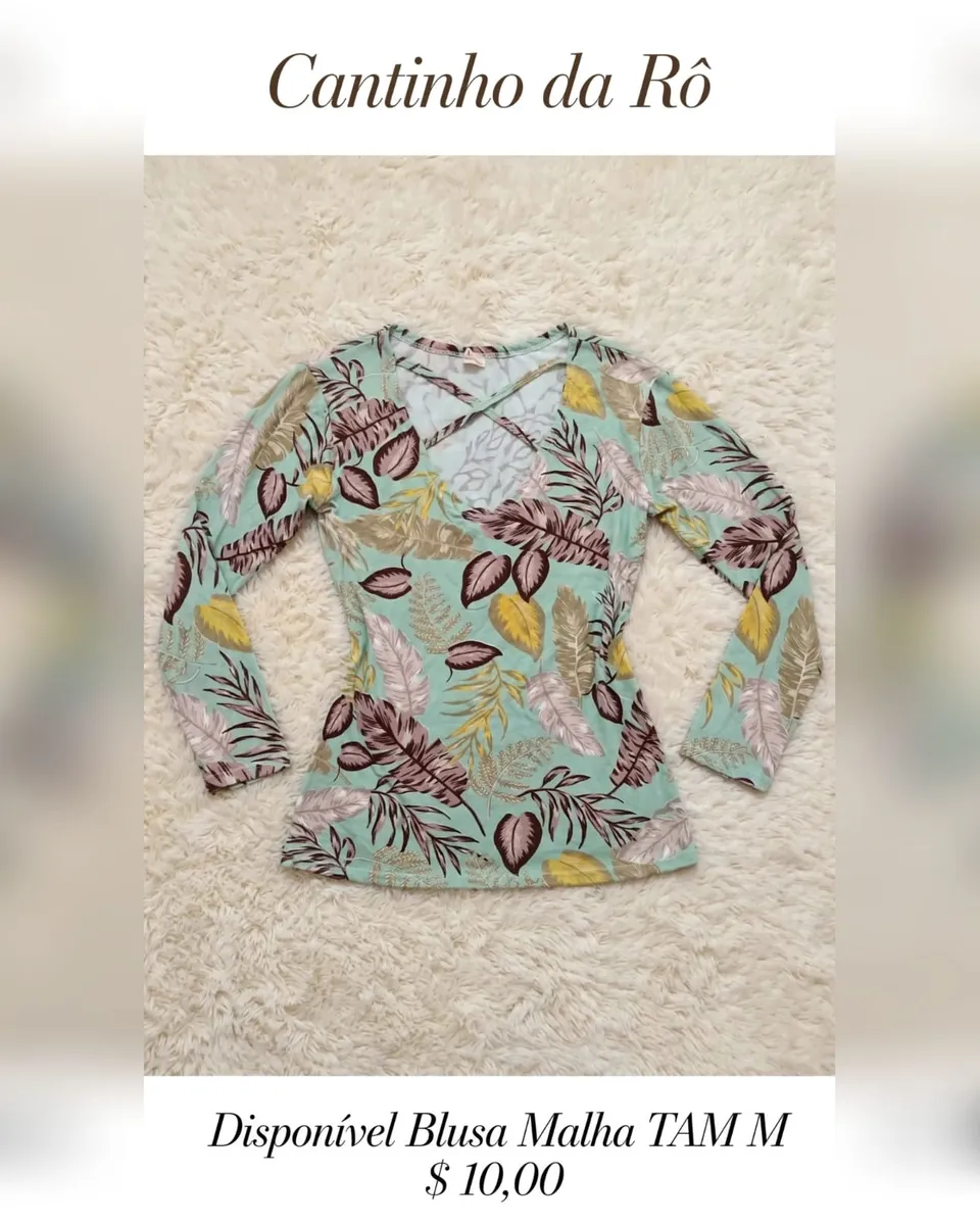 Blusa de malha estampada, foto 1 de 1