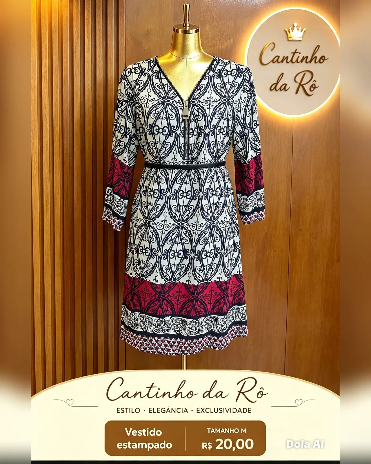 Vestido estampado, foto 1 de 1