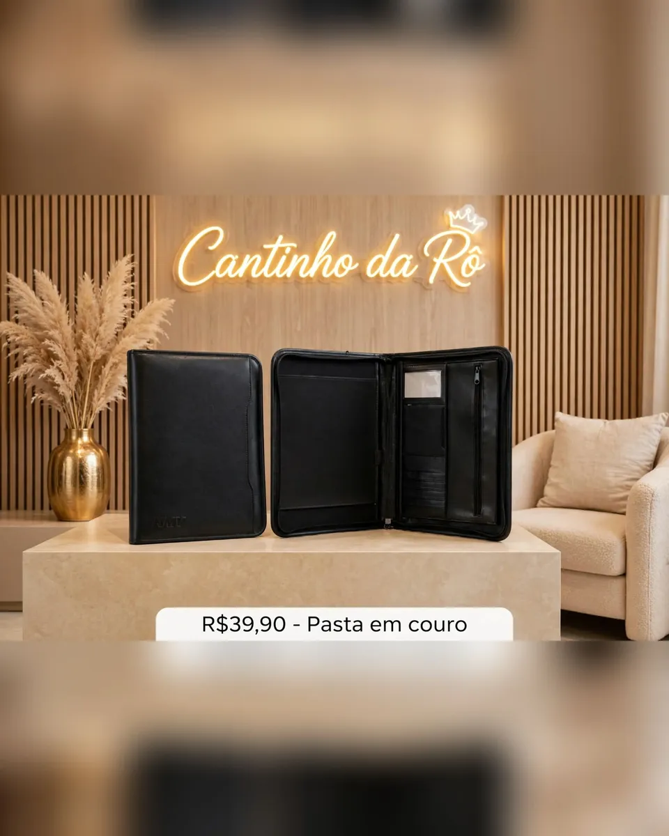 Pasta em couro